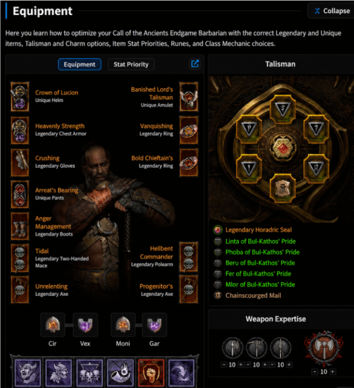 S13-23 Slots Minion Barbarian Endgame Build 9*2GA Ancestral Legendary + 3*2GA Ancestral Unique+7*Charm+4 runes