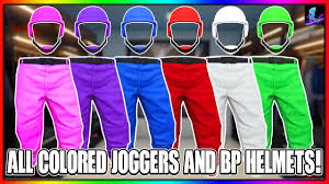 X10 Coloured Joggers And Helmets ( PS4 ONLY !! )